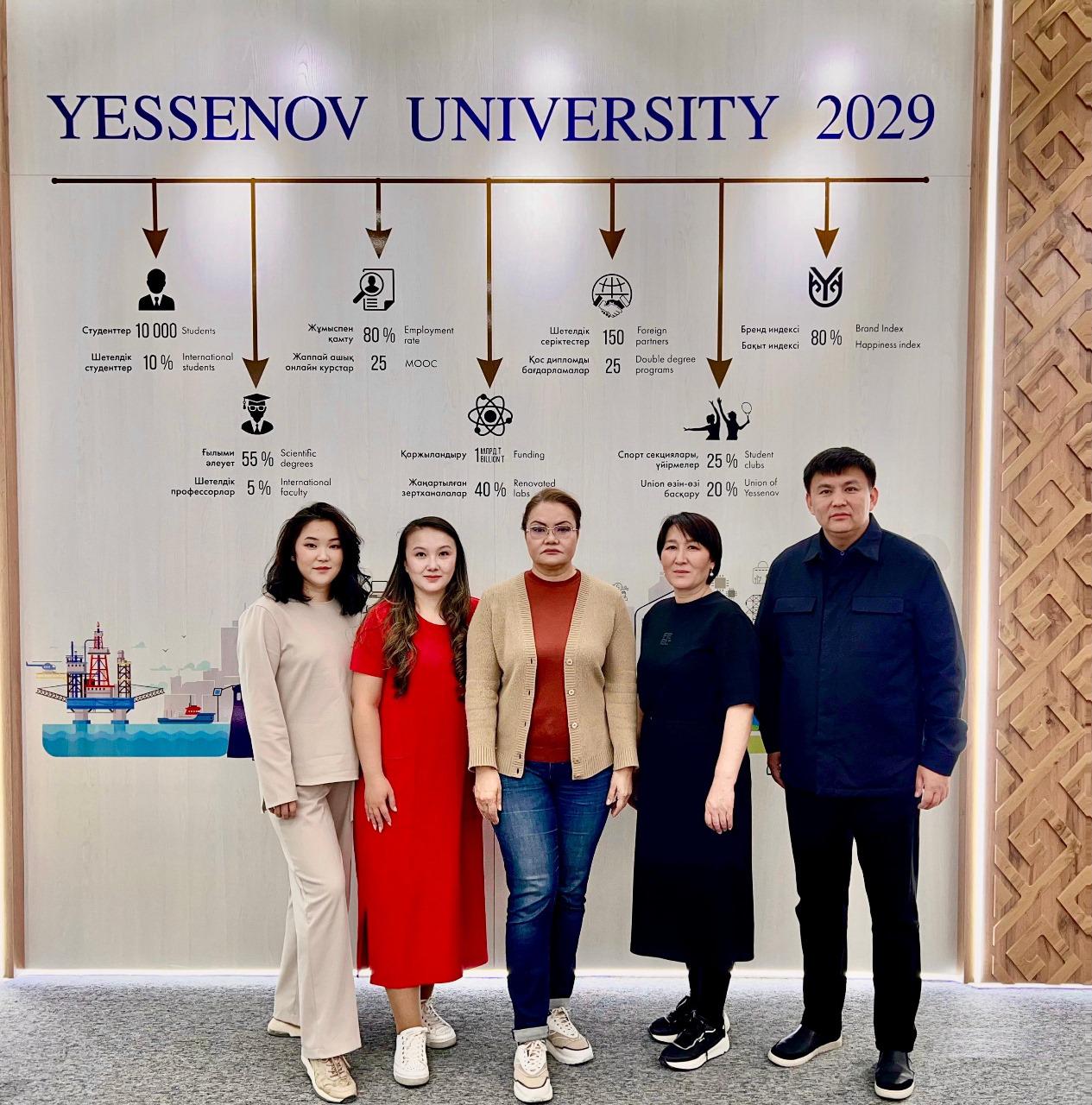 Members of the research group of the project "Victimological problems of prevention of domestic violence" of the Department of Criminal Law, Criminal Procedure and Criminalistics visited the Museum of History of the Caspian University of Technology and Engineering named after Sh.Yesenov